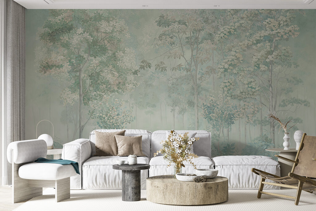 Wallpaper with trees and plants Wallpaper with trees and plants