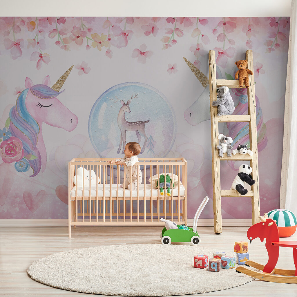 Unicorns and a snow globe Unicorns and a snow globe