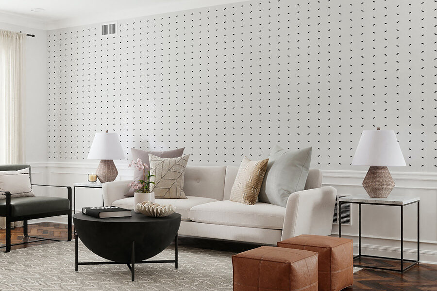 A white background with black dots A white background with black dots