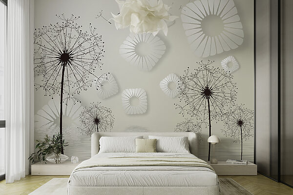 White flowers with black dots White flowers with black dots