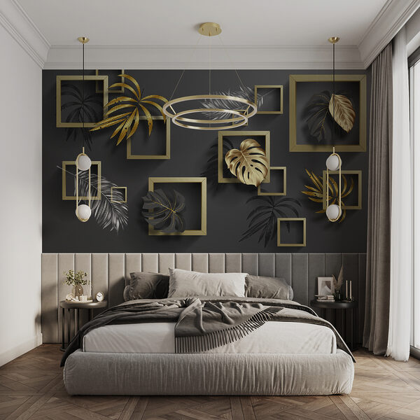 Elegant foliage in geometric harmony Elegant foliage in geometric harmony