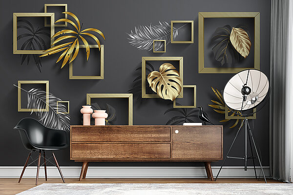 Elegant foliage in geometric harmony Elegant foliage in geometric harmony