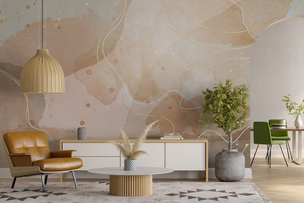 Warm abstract tones and gentle lines