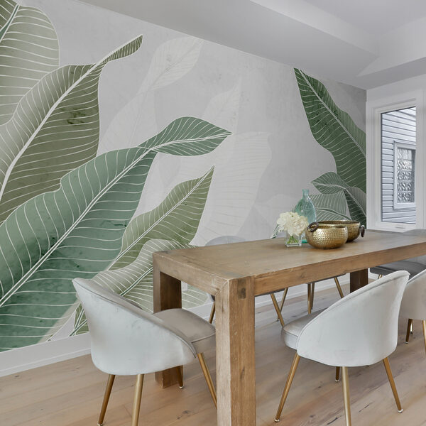 Soft greens and calming textures Soft greens and calming textures