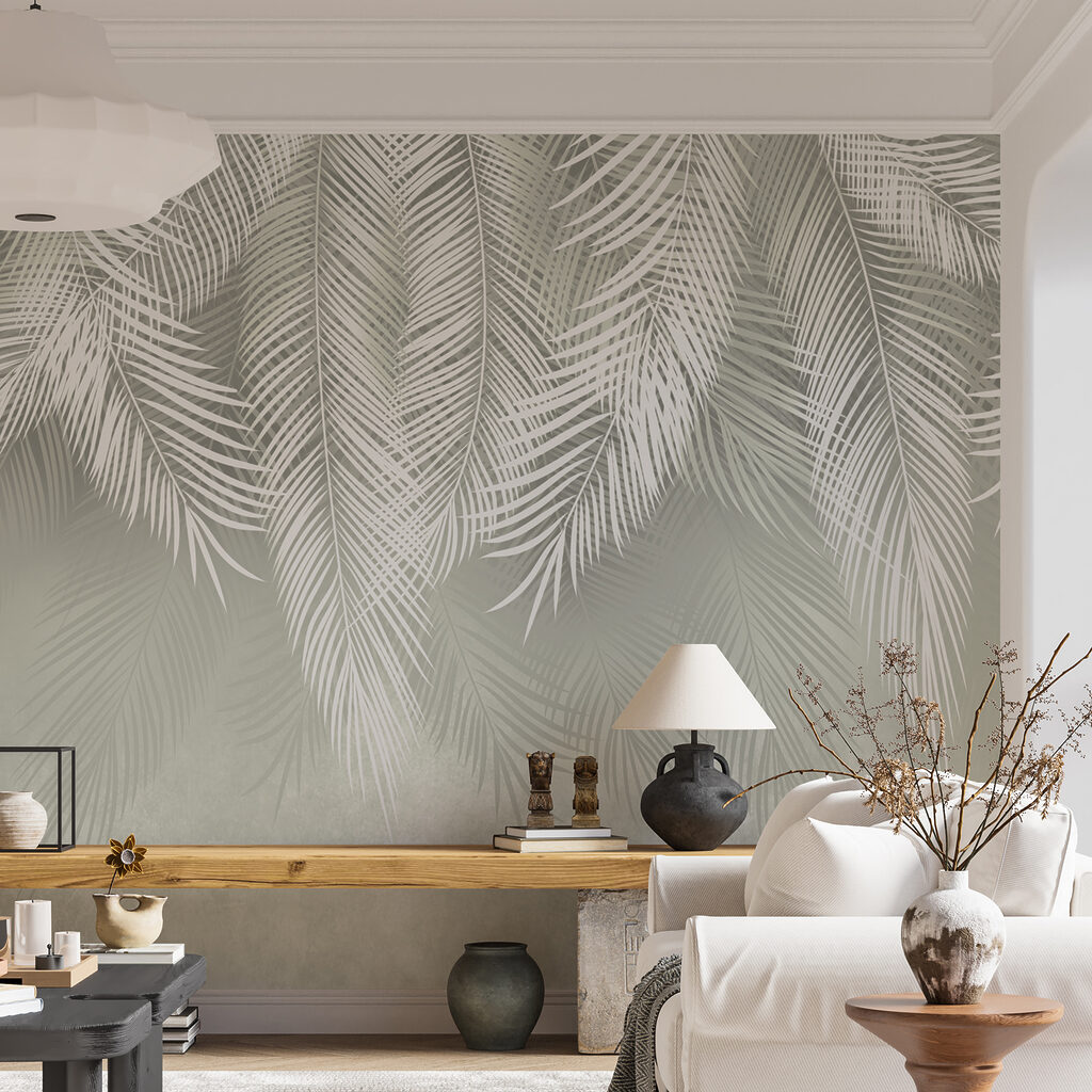 White leaves on a gray background White leaves on a gray background