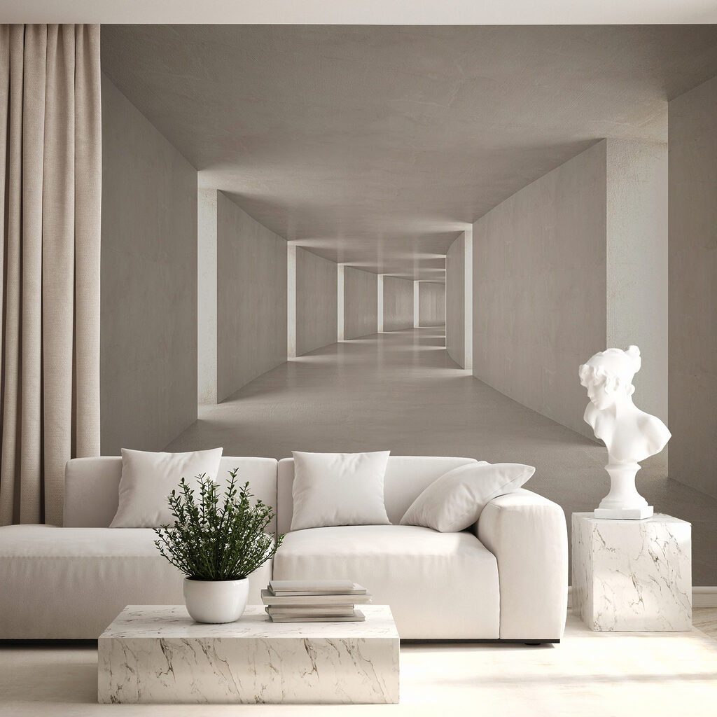 Long hallway with light coming through Long hallway with light coming through