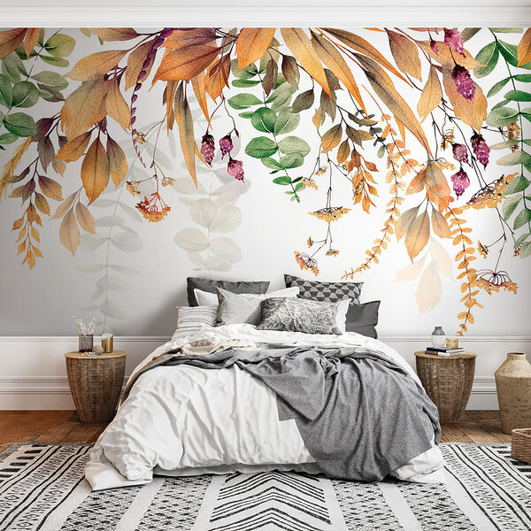 Botanická elegance na bílém pozadí. Botanická elegance na bílém pozadí.
