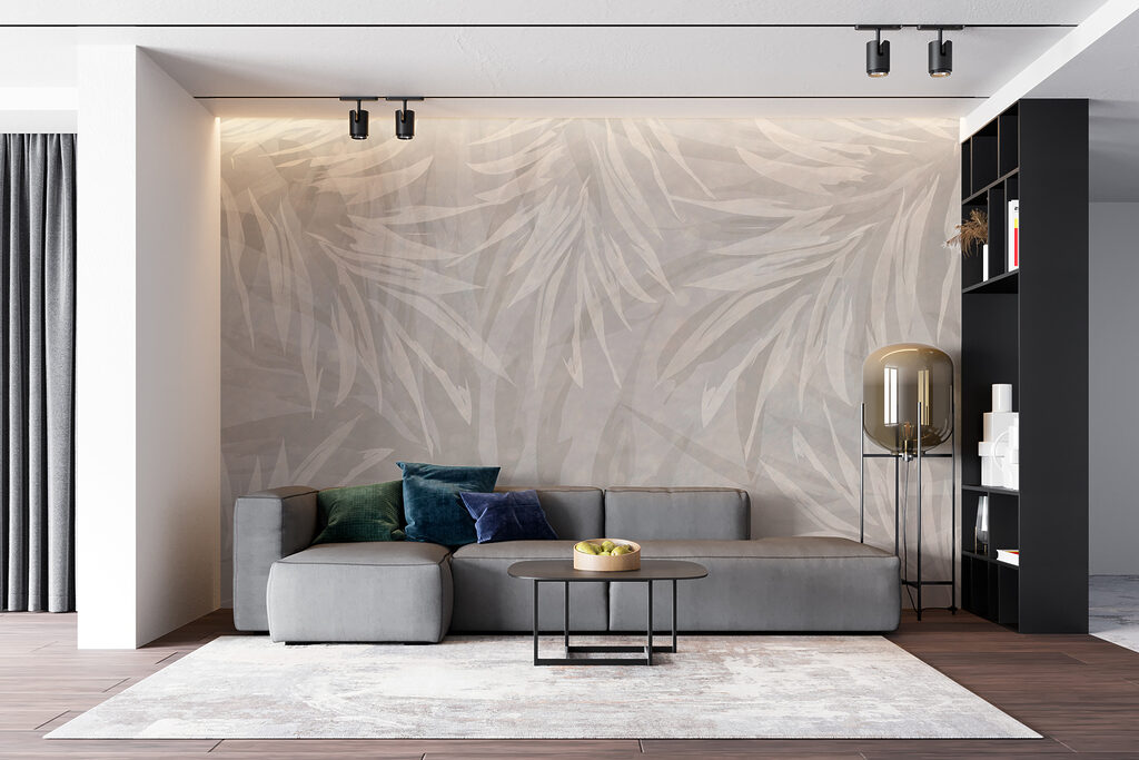 White and gray floral pattern White and gray floral pattern