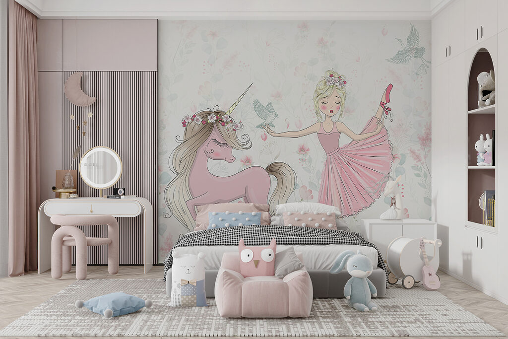 Unicorn and a girl Unicorn and a girl