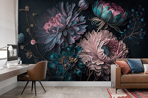 Elegantní květiny na tmavém pozadí u75404pig29r 600x400 - Elegantní květiny na tmavém pozadí