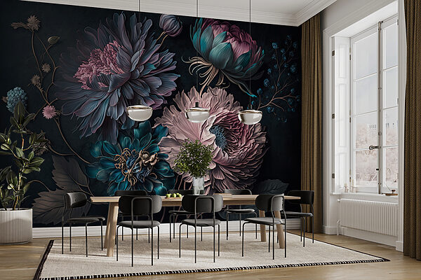 Elegantní květiny na tmavém pozadí u75404pik5r 600x400 - Elegantní květiny na tmavém pozadí