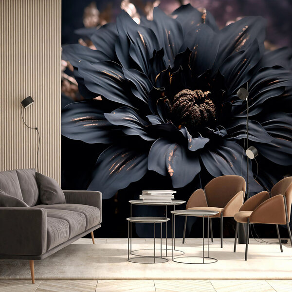 Elegantní noir květ se třpytí ve tmě. Elegantní noir květ se třpytí ve tmě.