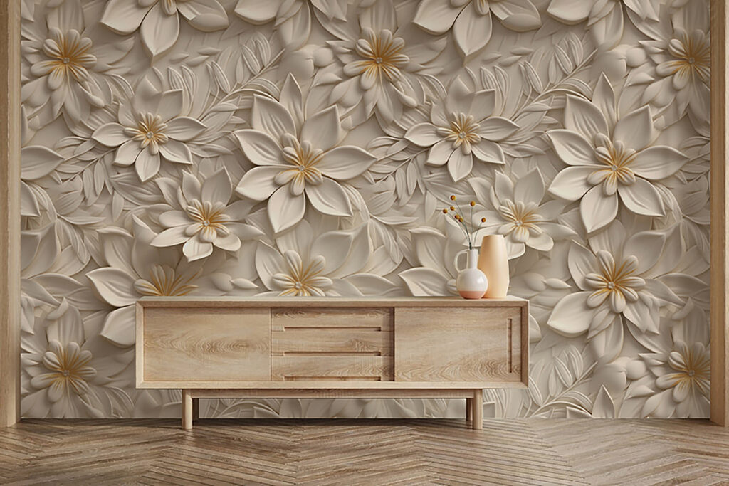 Wallpaper with flowers