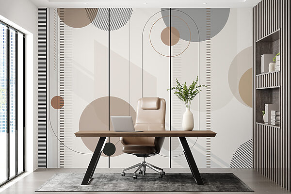 Abstraktní geometrické tvary v jemných tónech u95379piw2r 600x400 - Abstraktní geometrické tvary v jemných tónech