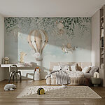 Fototapeta Malba zvířat létajících na obloze