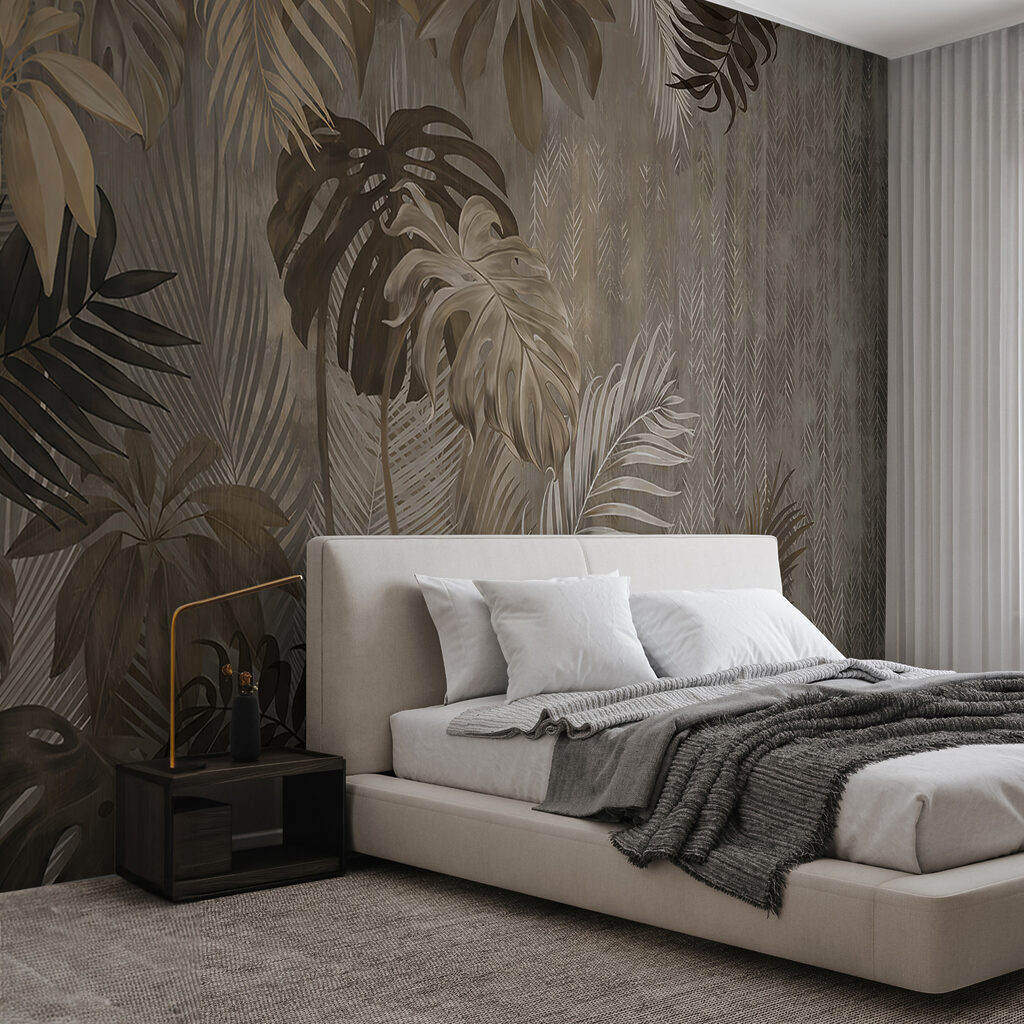 Wallpaper with leaves Wallpaper with leaves