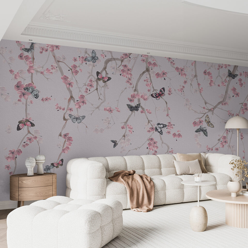 Butterflies on a tree branch Butterflies on a tree branch