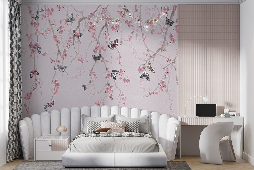 Butterflies on a tree branch Butterflies on a tree branch