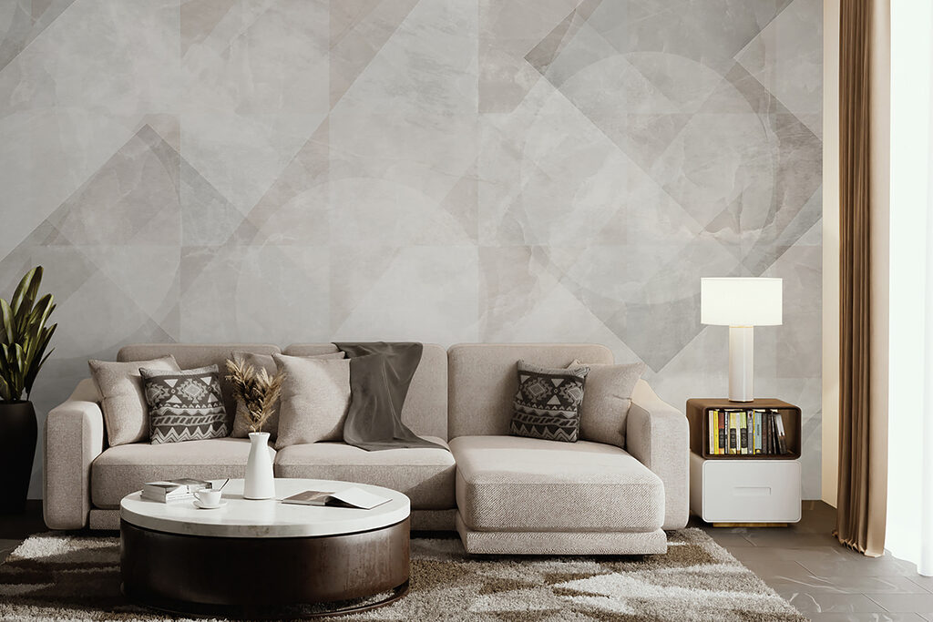 White and grey background