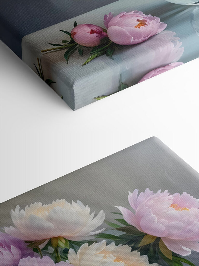 Vase of flowers on a table