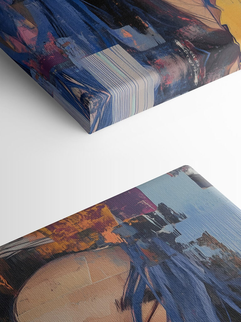 Woman with blue hair and blue lipstick Woman with blue hair and blue lipstick