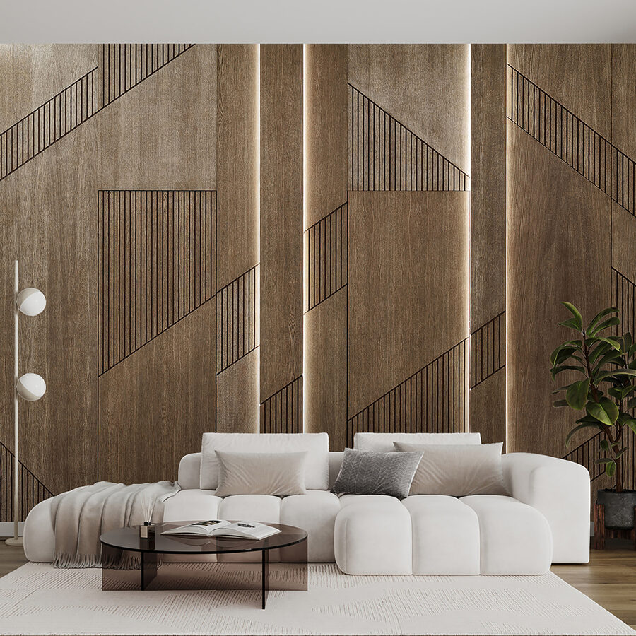 Elegantní geometrický design na dřevěných deskách. Elegantní geometrický design na dřevěných deskách.
