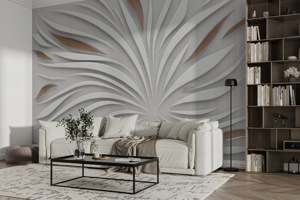 Radiant white petals with metallic accents