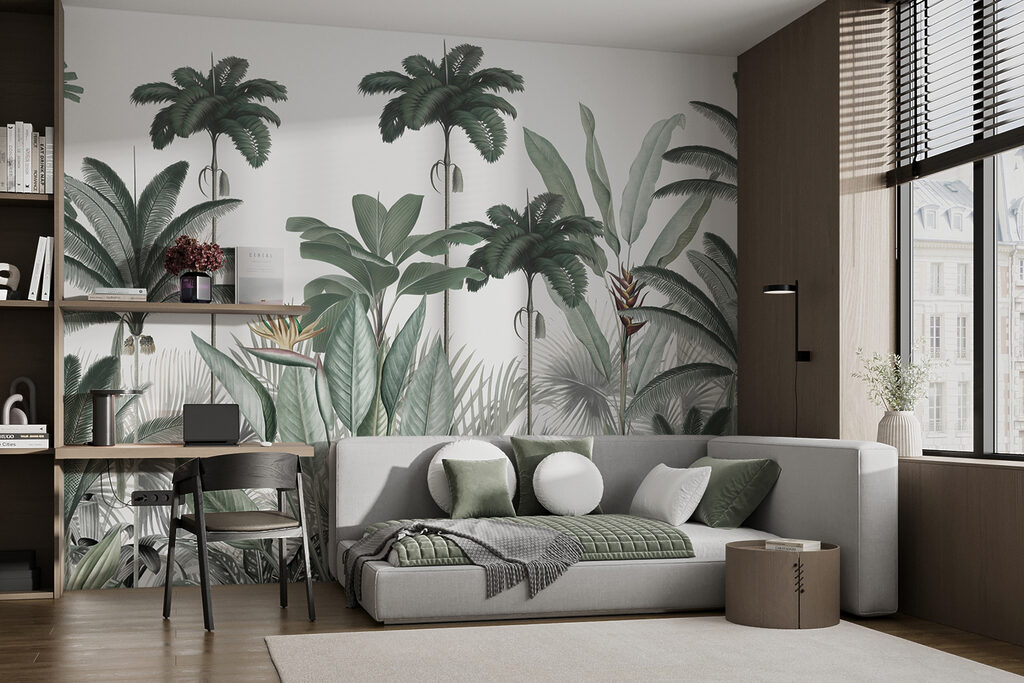 A group of plants with flowers