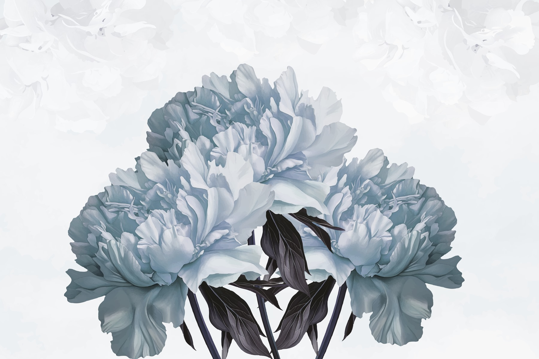 Elegant blooms in soft hues Elegant blooms in soft hues