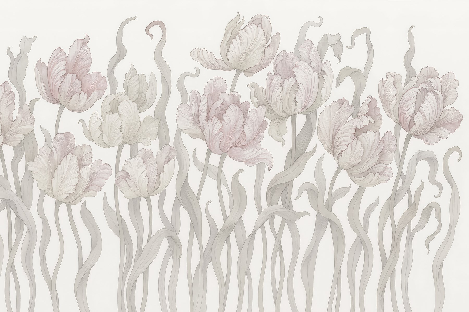 Delicate blooms in soft hues
