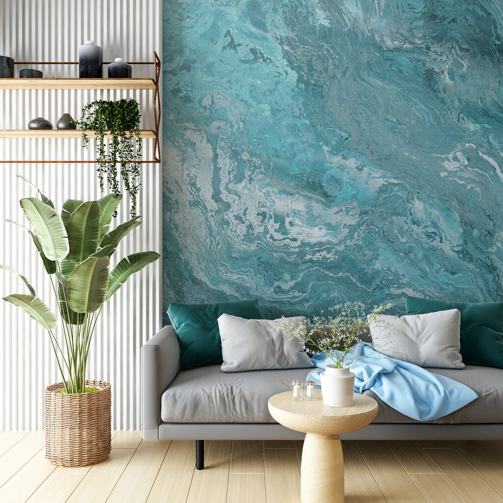 Ocean waves in abstract form