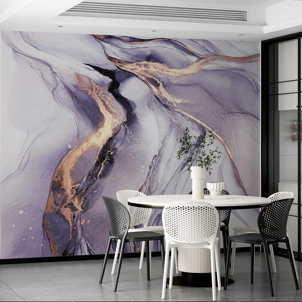 A close up of a painting