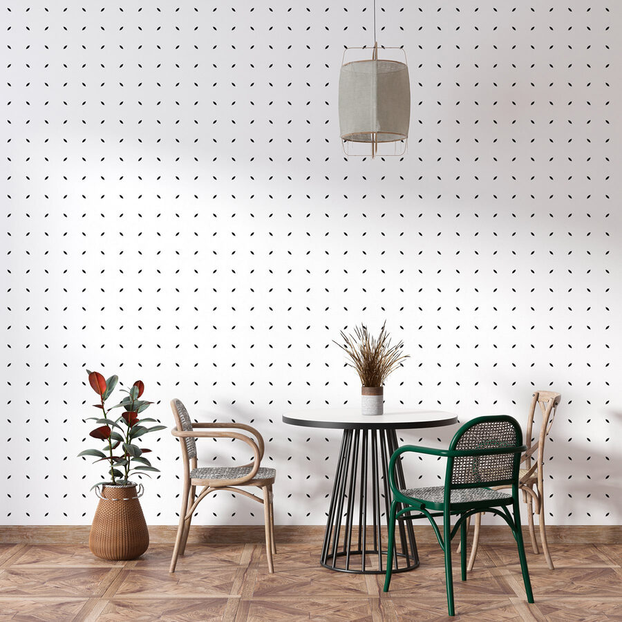 A white background with black dots A white background with black dots
