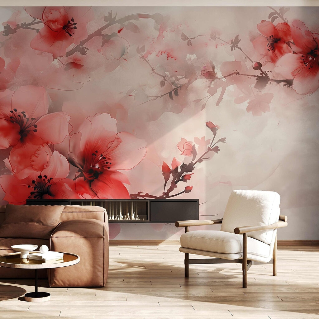 Delicate blooms in soft hues