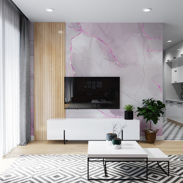 Soft hues flowing in abstract patterns