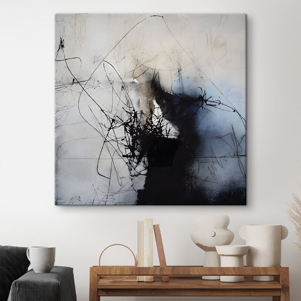 A black and white image of a person's face A black and white image of a person's face