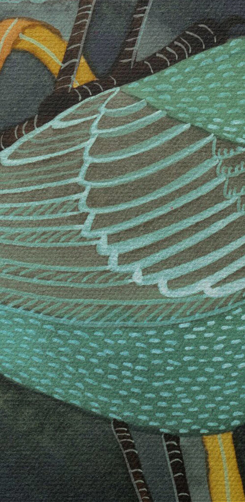 A group of birds on a plant