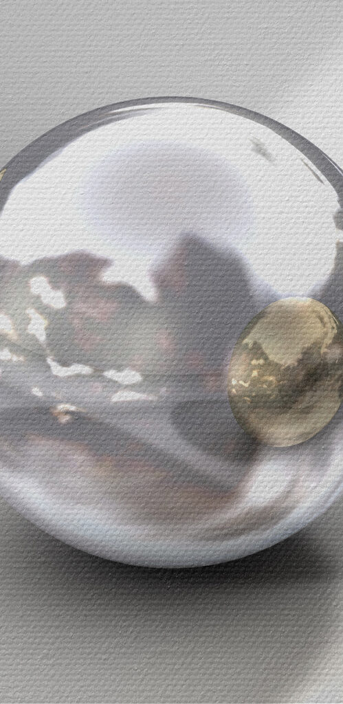 A group of shiny balls