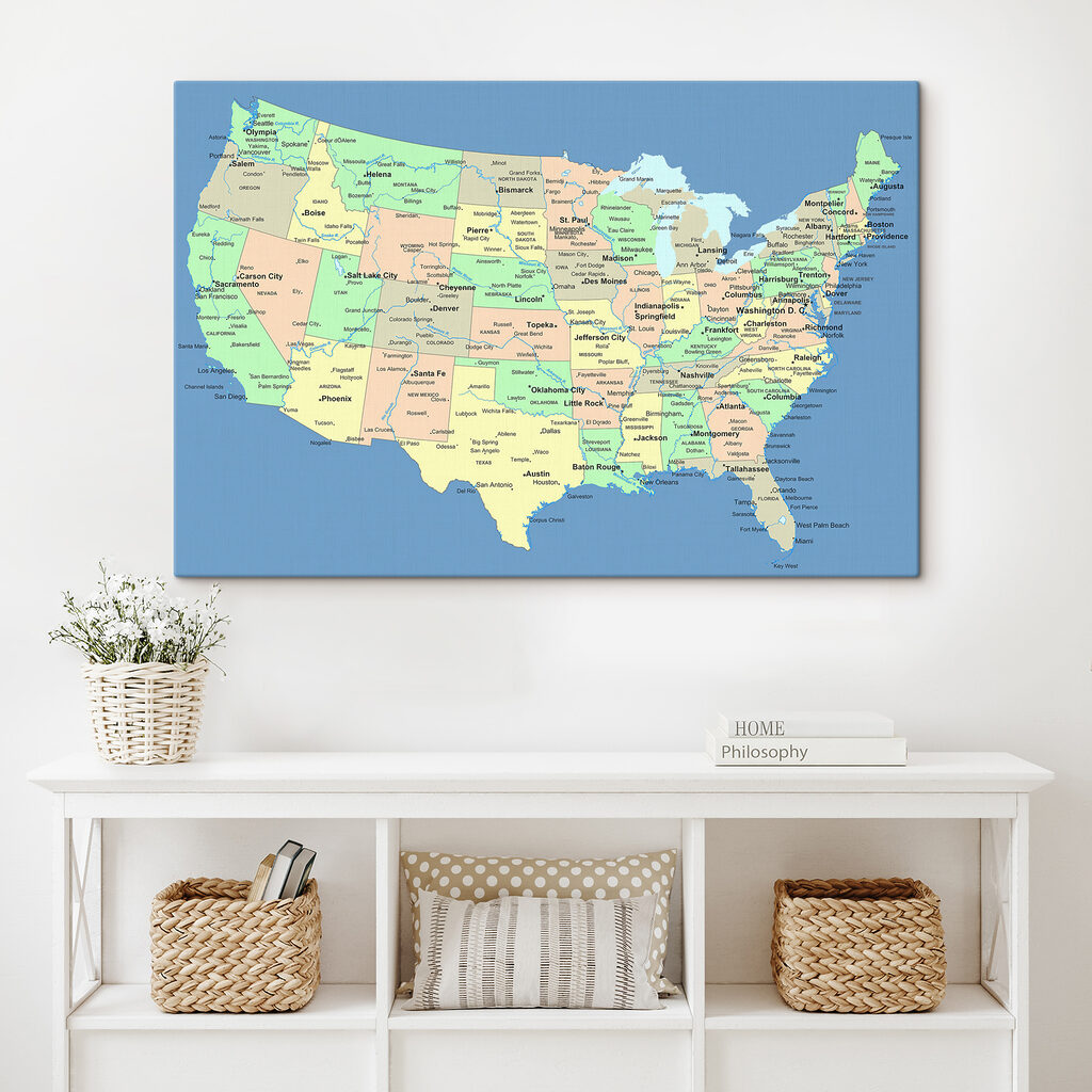 A map of the united states