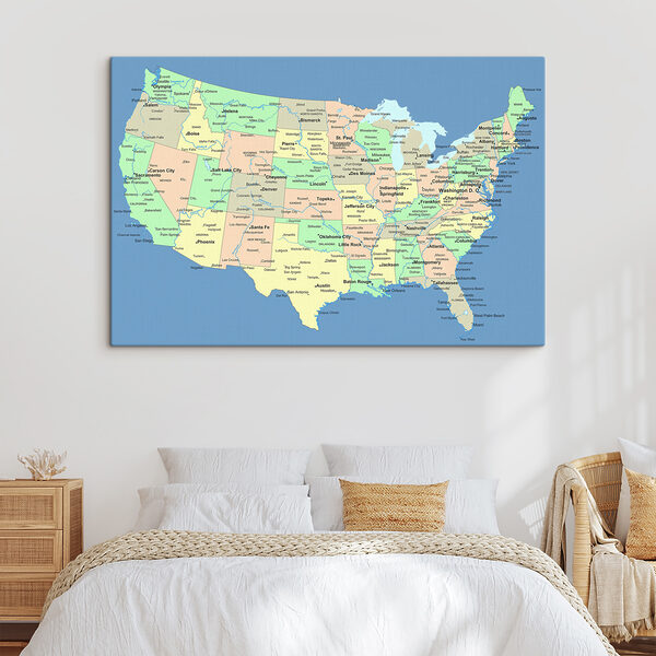 Mapa Spojených států Mapa Spojených států