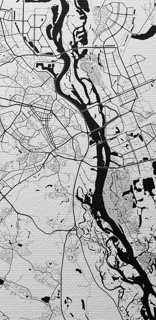 A map of a city A map of a city