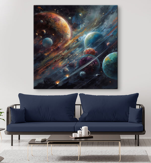 Planety ve vesmíru s planetami a hvězdami Planety ve vesmíru s planetami a hvězdami