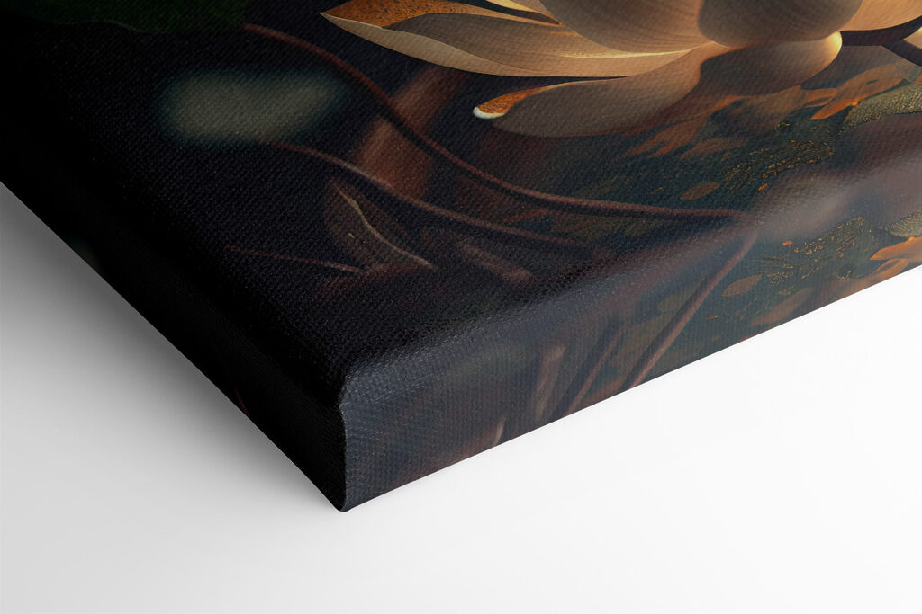 A white flower with yellow specks on it