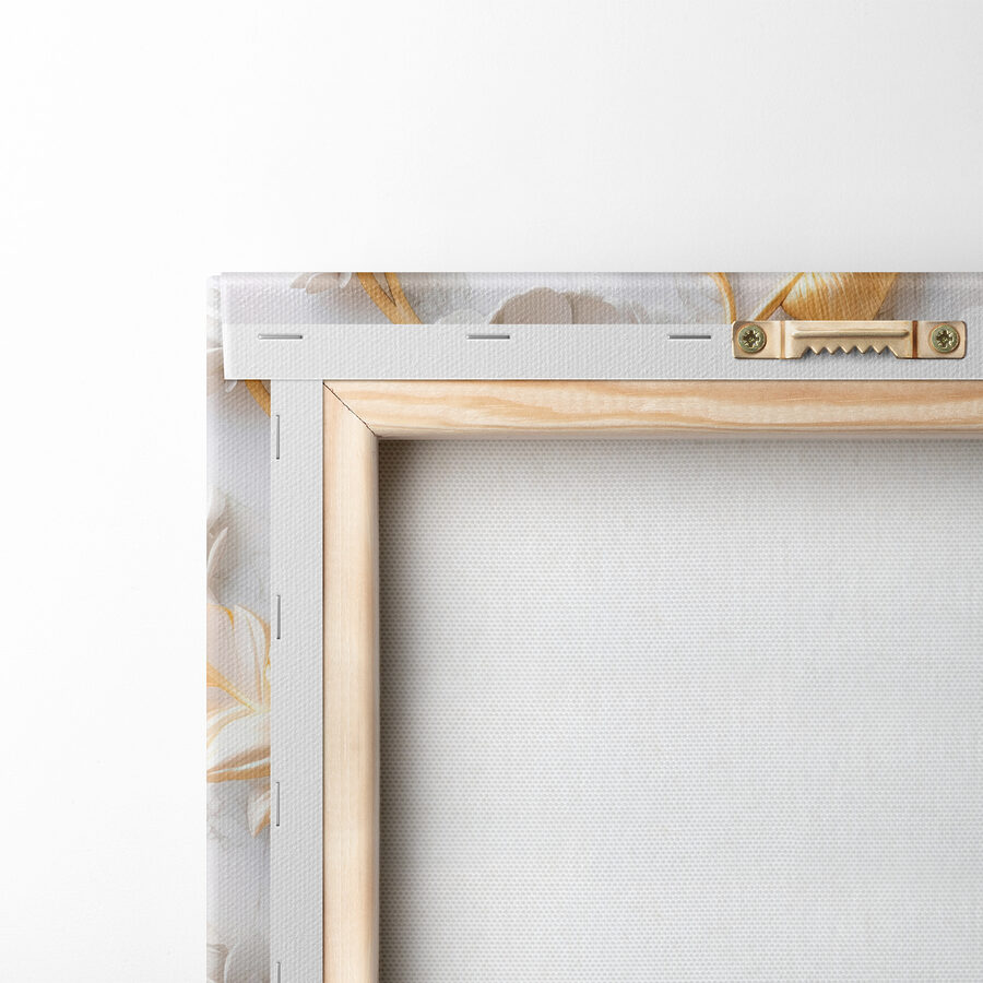 Elegantní květinový design v krémové a béžové barvě
