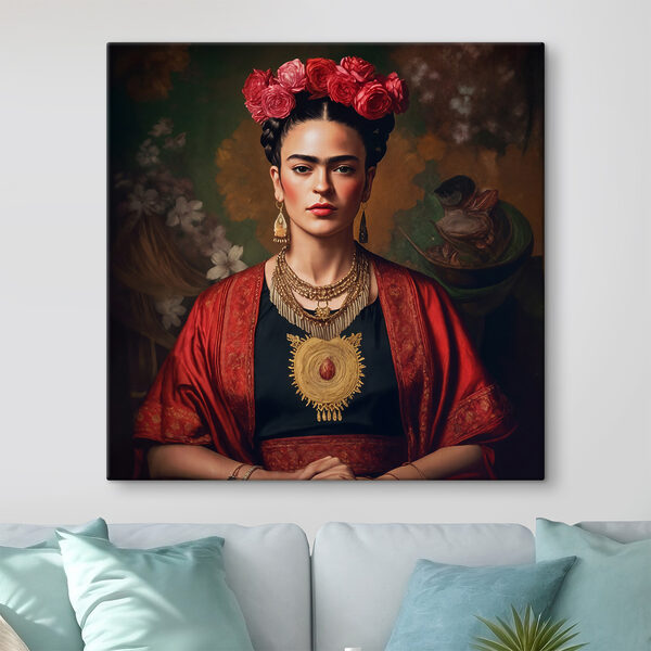 A woman with flowers in her hair A woman with flowers in her hair