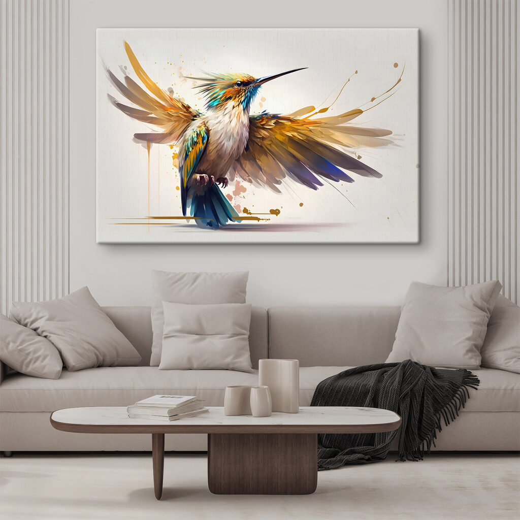 A bird with wings spread A bird with wings spread