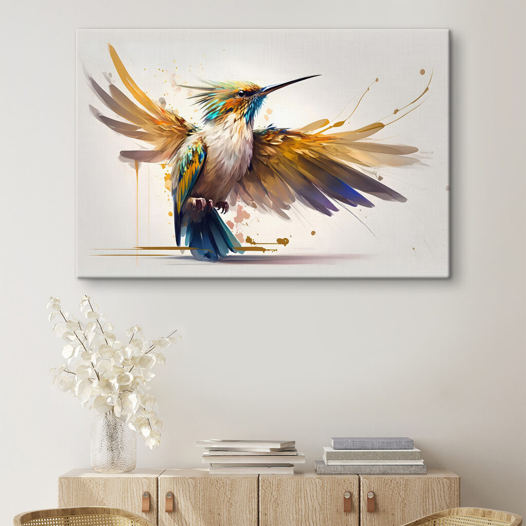 A bird with wings spread A bird with wings spread