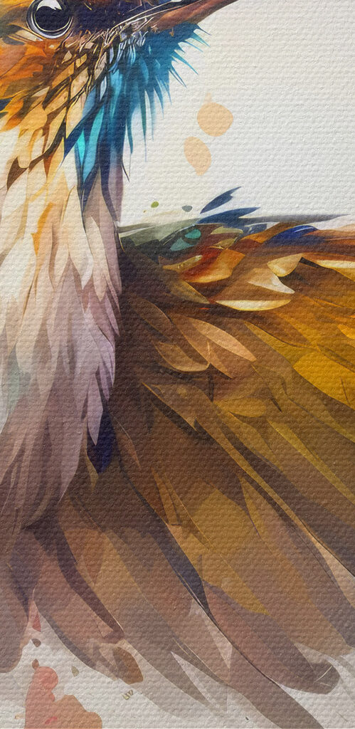 A bird with wings spread A bird with wings spread