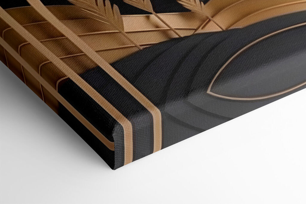 A paper cut out of a mountain landscape