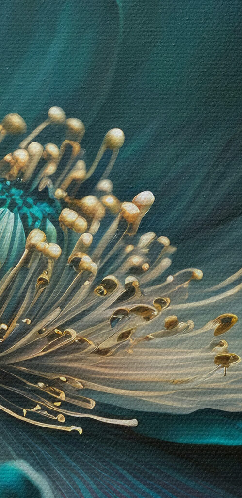 A close up of a flower